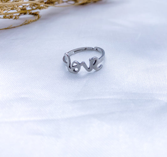 Love ring silver